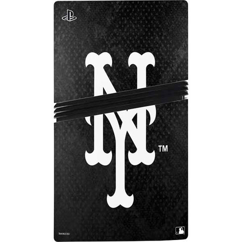MLB New York Mets Dark Wash PS5 Pro Disk Bundle  Skin